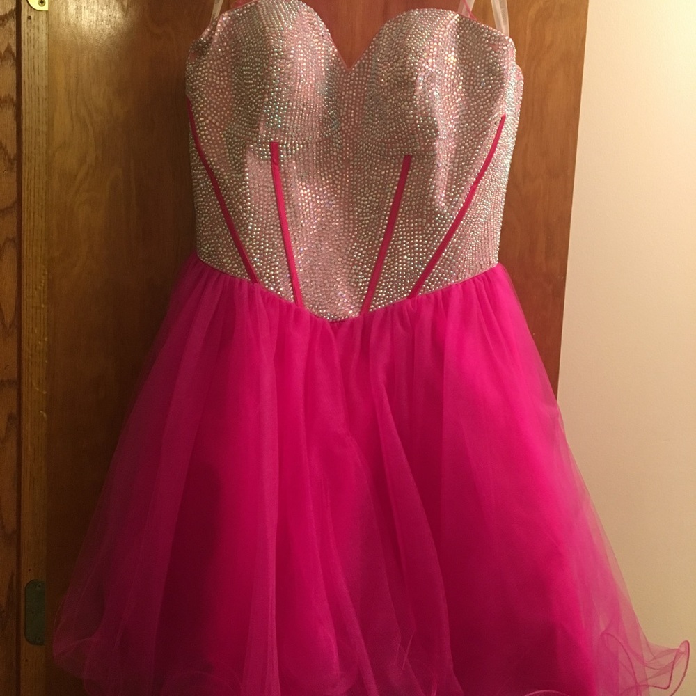 hot pink dress
